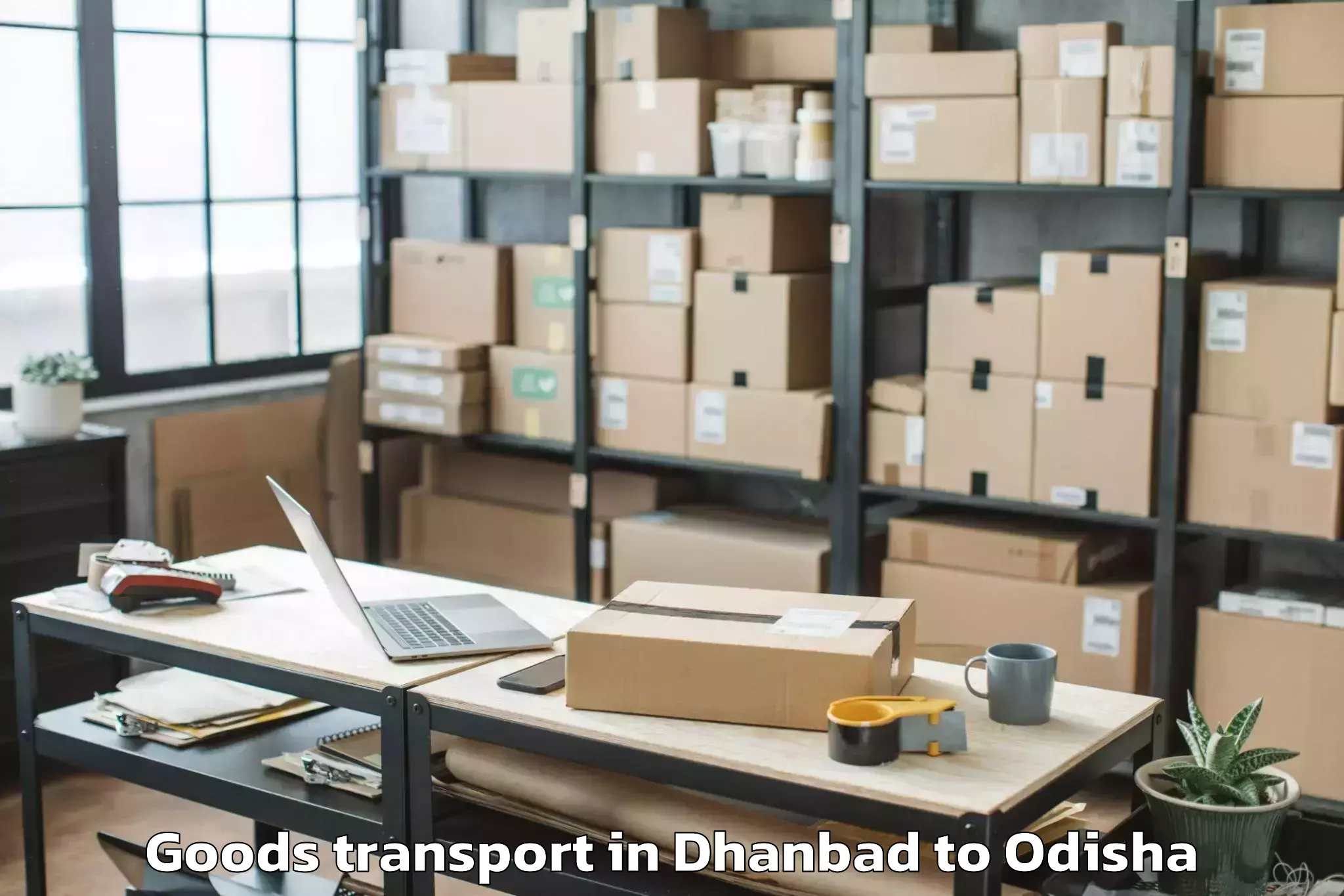 Professional Dhanbad to Jeypore Airport Pyb Goods Transport